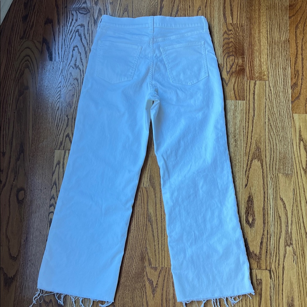 J. Crew White Wide-Leg Crop Jeans - Picture 4 of 4